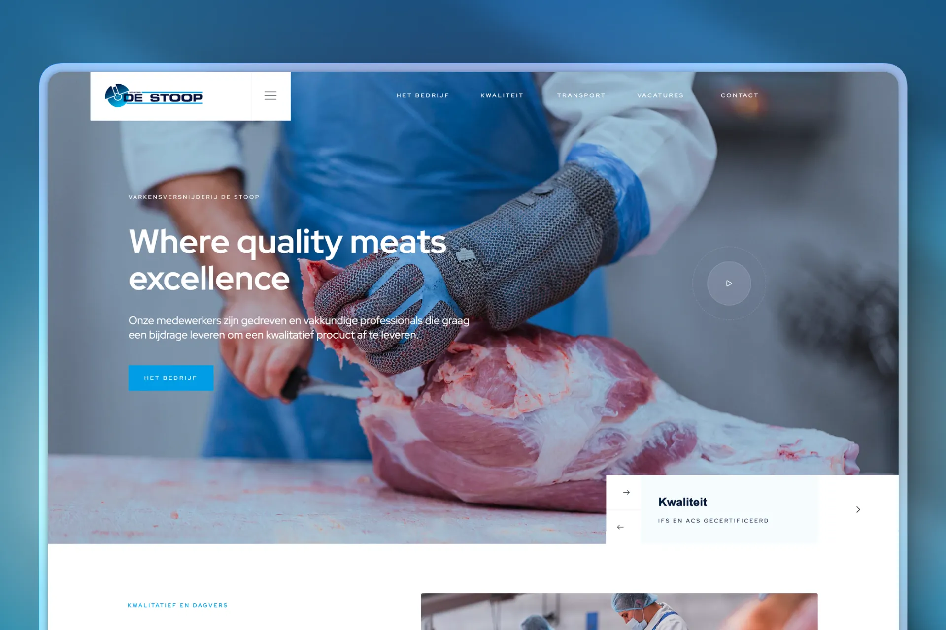 Website van Varkensversnijderij Destoop