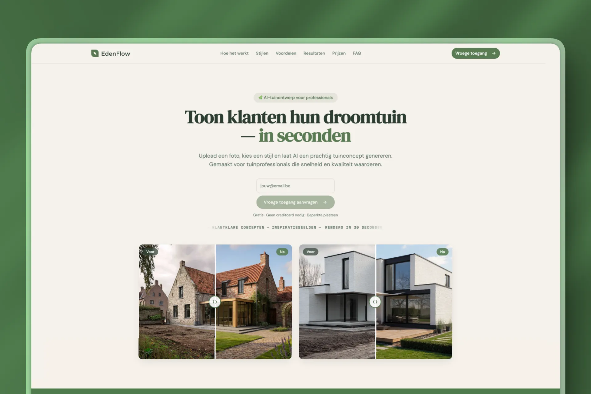 Website van EdenFlow